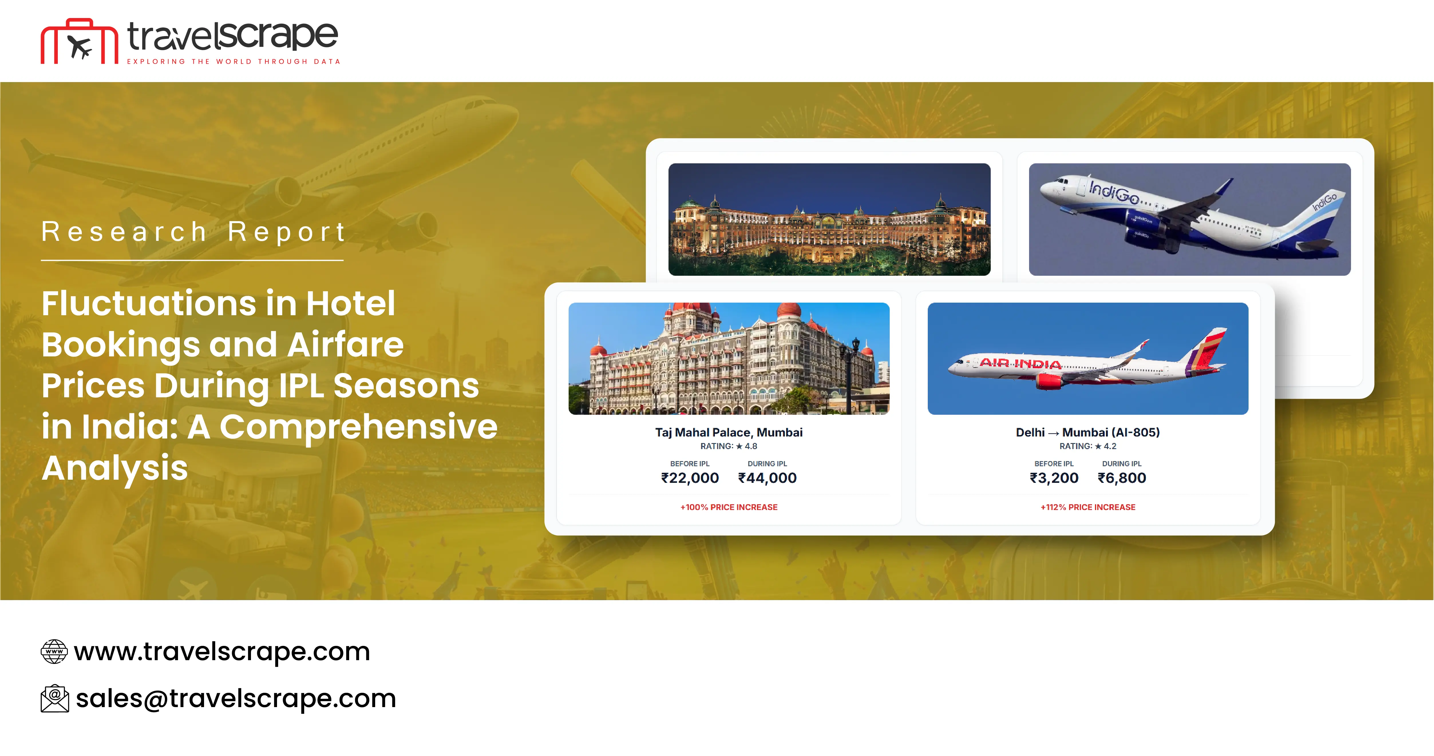 Fluctuations in Hotel Bookings and Airfare Prices During IPL Seasons in India